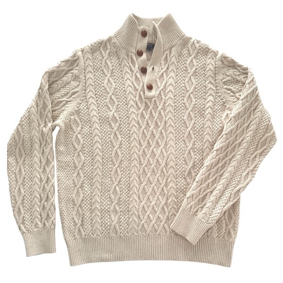 J. Crew Cable-Knit Mockneck Sweater - Picture 2 of 14